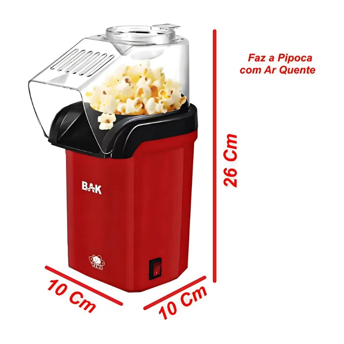 🍿 Pipoqueira Elétrica Ar Quente – Pipoca Crocante e Saudável em Minutos!