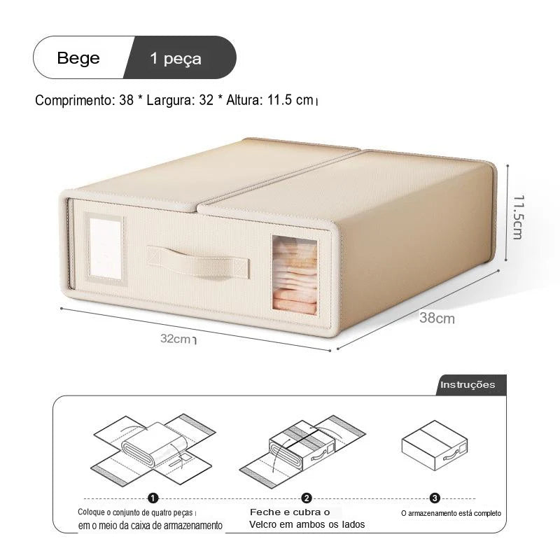 Organizador Dobrável para Roupas Prático, Durável e Elegante