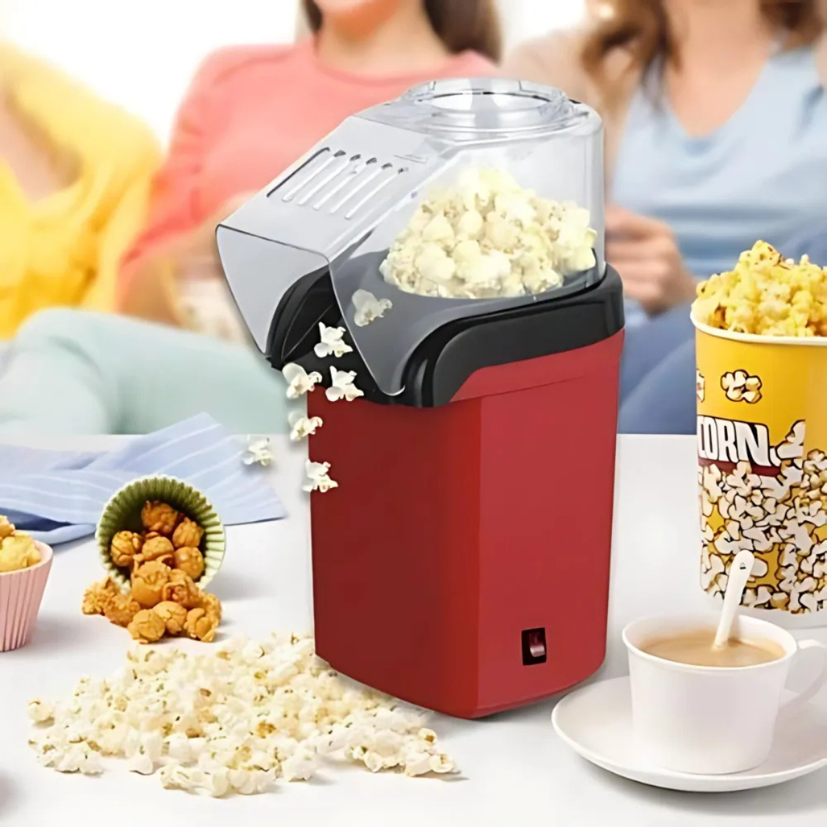 🍿 Pipoqueira Elétrica Ar Quente – Pipoca Crocante e Saudável em Minutos!