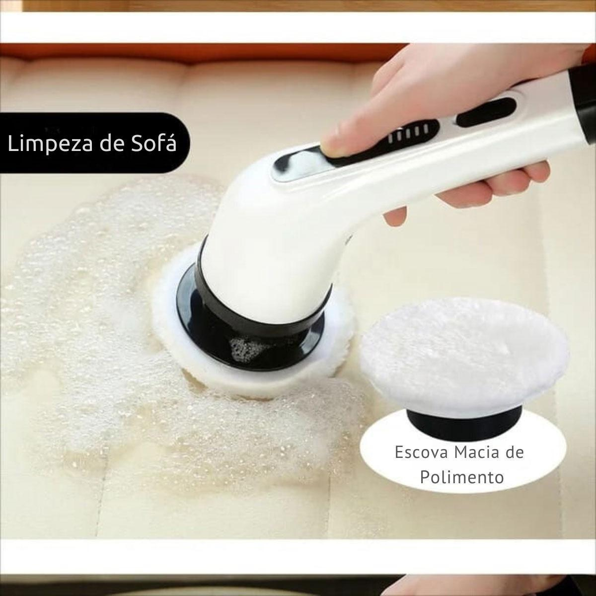 Esfregão Elétrico 9 em 1 – O Poder da Limpeza Sem Esforço na Sua Mão!