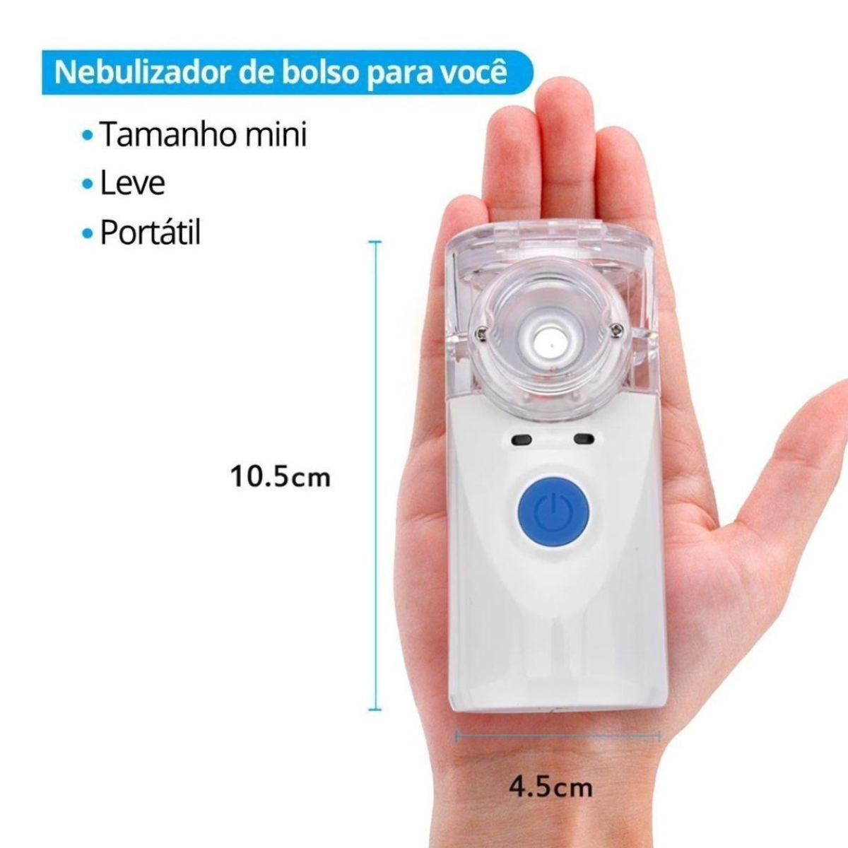 Nebulizador Portátil Adulto e Infantil – Respire Melhor em Qualquer Lugar