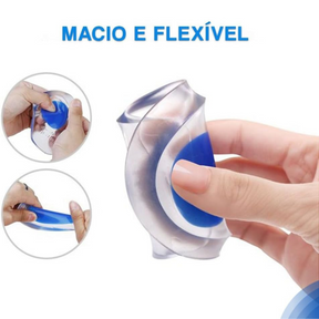 Palmilha Calcanheira de Silicone Ortopédica