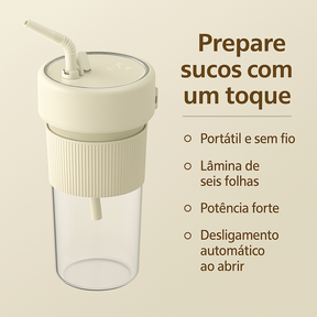 Mini Mixer Portátil Sem Fio Fowod - Sucos Frescos em Qualquer Lugar!