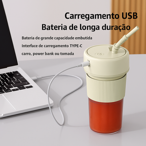 Mini Mixer Portátil Sem Fio Fowod - Sucos Frescos em Qualquer Lugar!