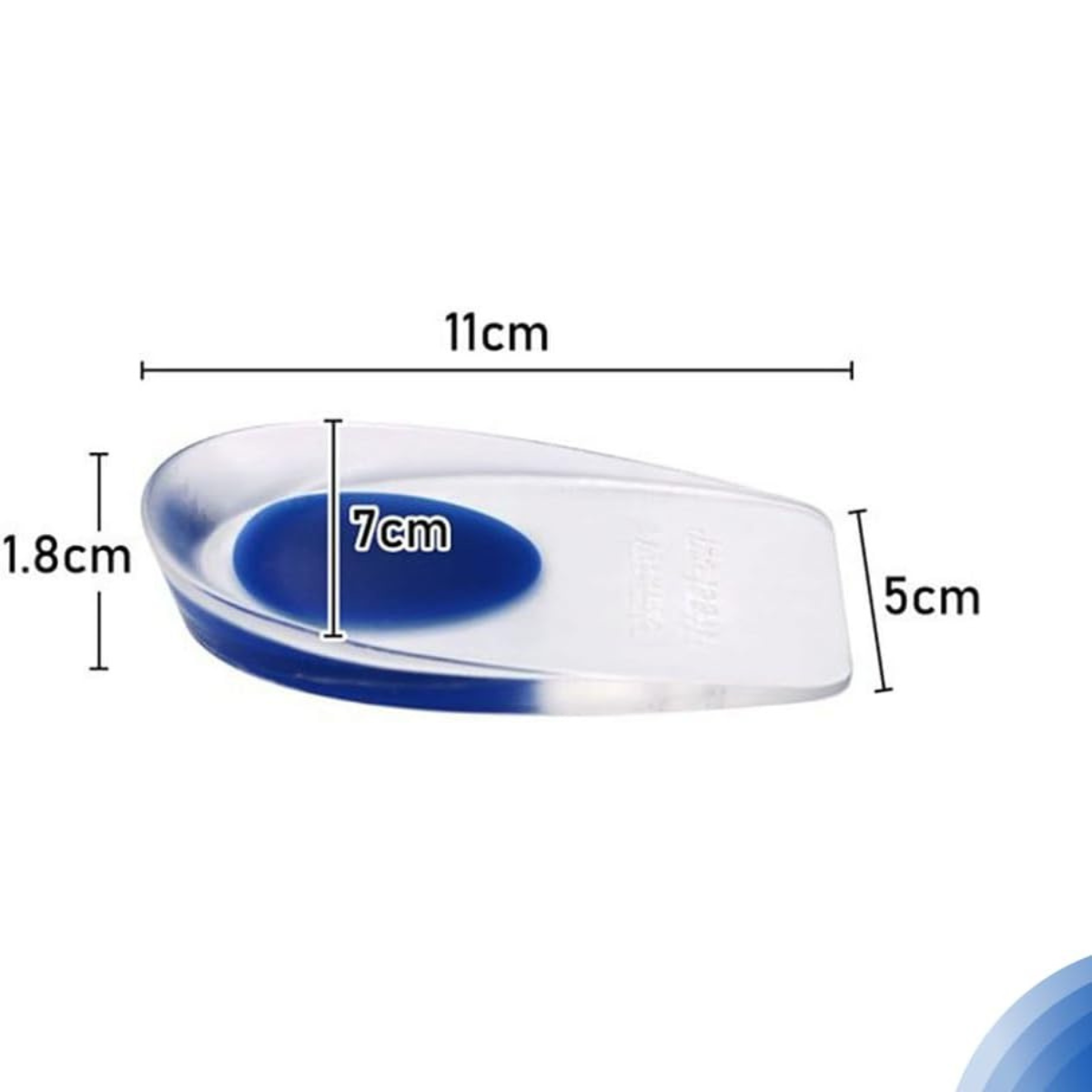 Palmilha Calcanheira de Silicone Ortopédica