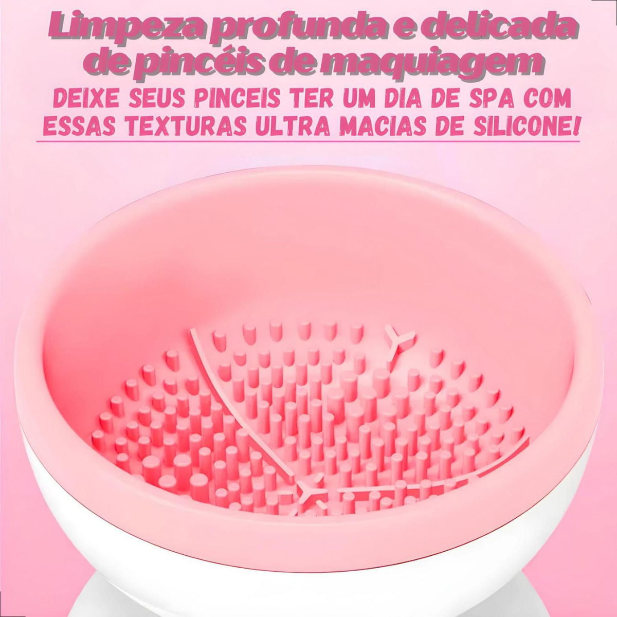 Lavador Elétrico de Pincéis – Sua Make Mais Linda e Sua Pele Mais Protegida!