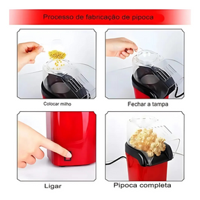 🍿 Pipoqueira Elétrica Ar Quente – Pipoca Crocante e Saudável em Minutos!