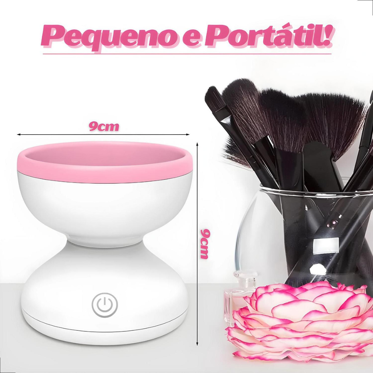 Lavador Elétrico de Pincéis – Sua Make Mais Linda e Sua Pele Mais Protegida!
