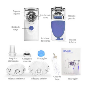 Nebulizador Portátil Adulto e Infantil – Respire Melhor em Qualquer Lugar